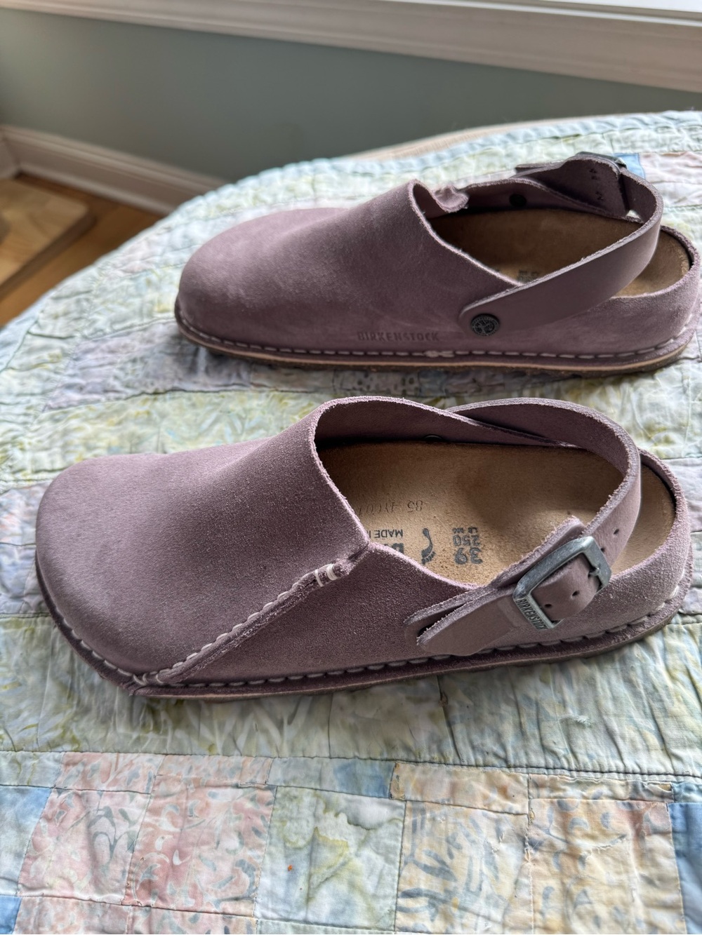 Birkenstock Women's Lutry Suede Clogs in Faded Purple - Picture 3 of 8